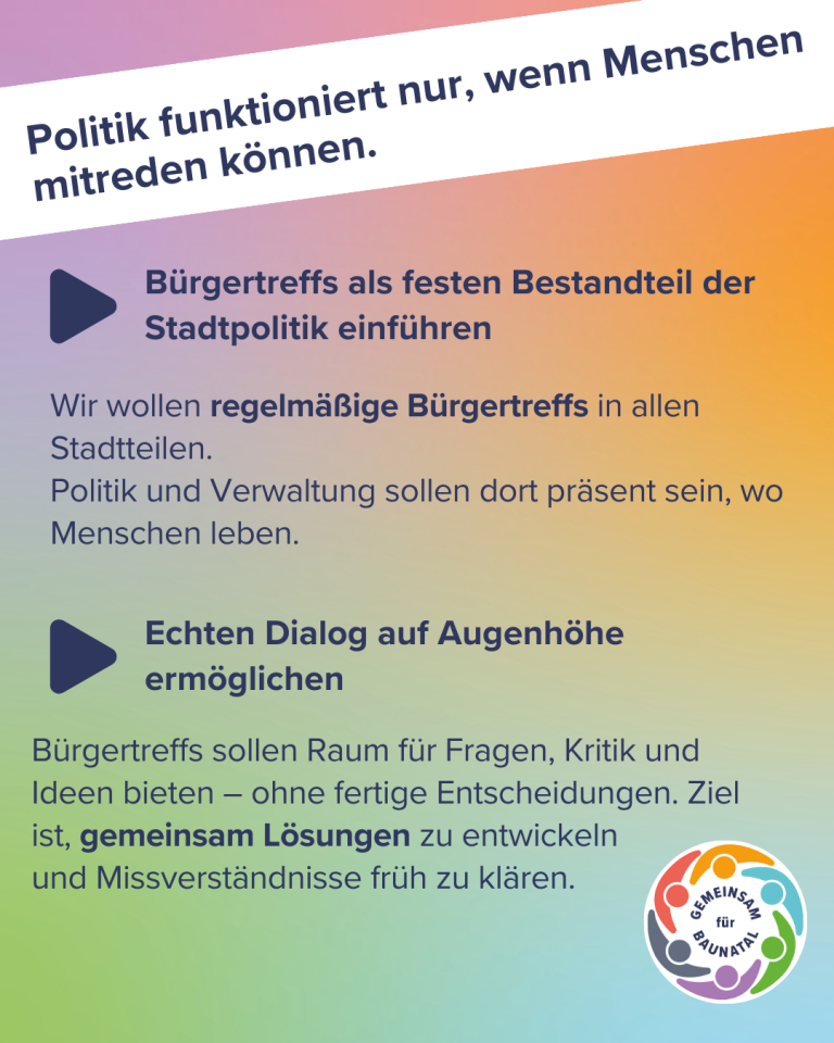 GEMEINSAM für BAUNATAL - Mehr Mitsprache in Baunatal 2