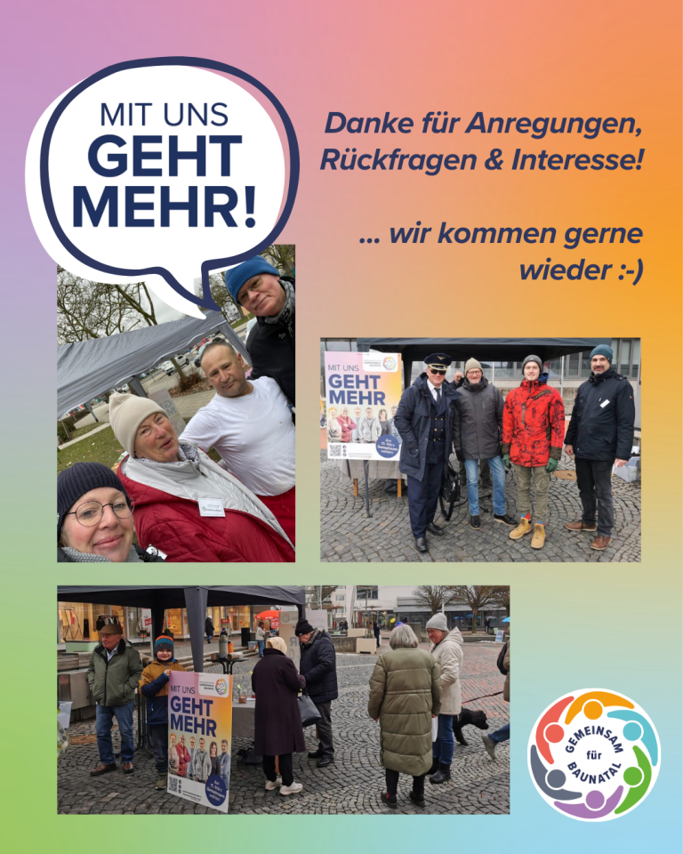 GEMEINSAM für BAUNATAL -  Dialogstände am Valentinstag 2