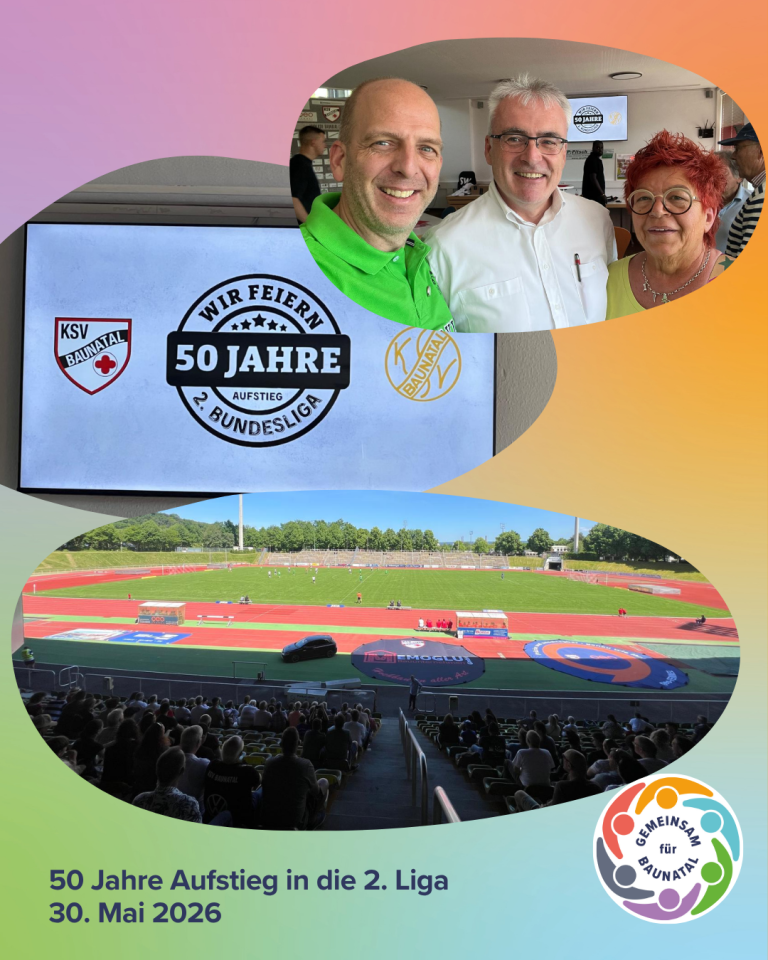 GEMEINSAM für BAUNATAL - 50 Jahre KSV Baunatal – Jubiläum des Aufstiegs in die 2. Bundesliga - 2 GEMEINSAM für BAUNATAL - 50 Jahre KSV Baunatal – Jubiläum des Aufstiegs in die 2. Bundesliga - 2