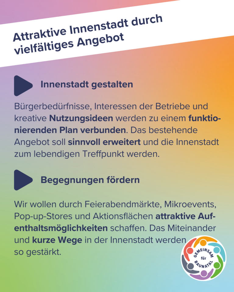 GEMEINSAM für BAUNATAL - Eine starke und lebendige Innenstadt für Baunatal gestalten 2