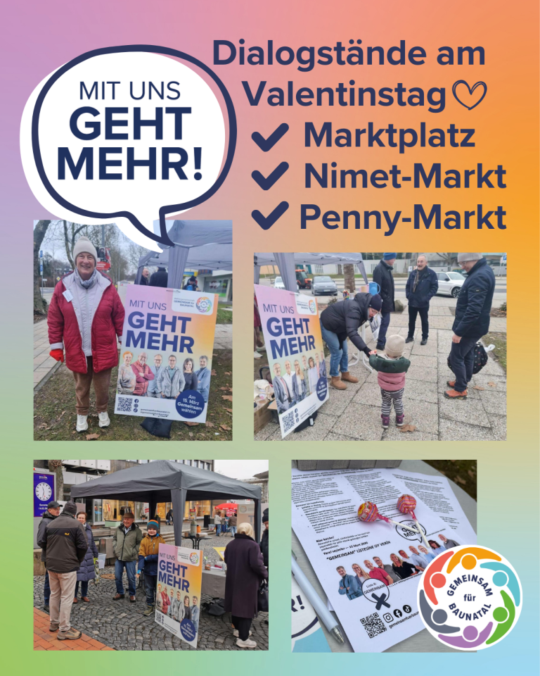 GEMEINSAM für BAUNATAL -  Dialogstände am Valentinstag 1