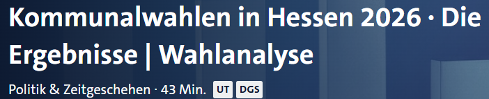 GEMEINSAM für BAUNATAL - Bericht im Hessischen Rundfunk Fernsehen&nbsp;