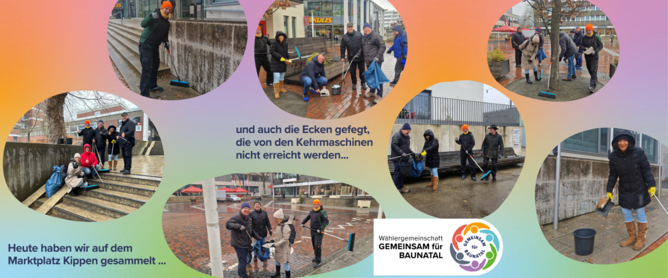 Sauberhaftes Baunatal 2026 -  GEMEINSAM für BAUNATAL Reinigungsaktion auf dem Marktplatz 2