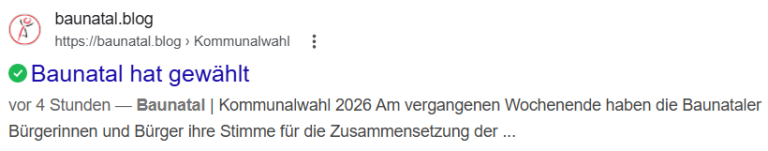 Baunatal hat gewählt Wahlergebnis Stadtverordnetenversammlung Baunatal gesamt und Stadtteile