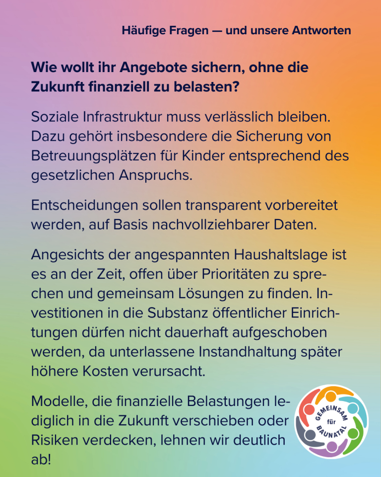 GEMEINSAM für BAUNATAL - Dialogstände - Fragen & Antworten Teil 3 - 5