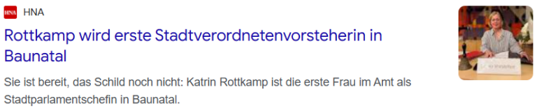 GEMEINSAM für BAUNATAL: HNA 22.04.26 Katrin Rottkamp erste Stadtverordnetenvorsteherin GEMEINSAM für BAUNATAL: HNA 22.04.26 Katrin Rottkamp erste Stadtverordnetenvorsteherin