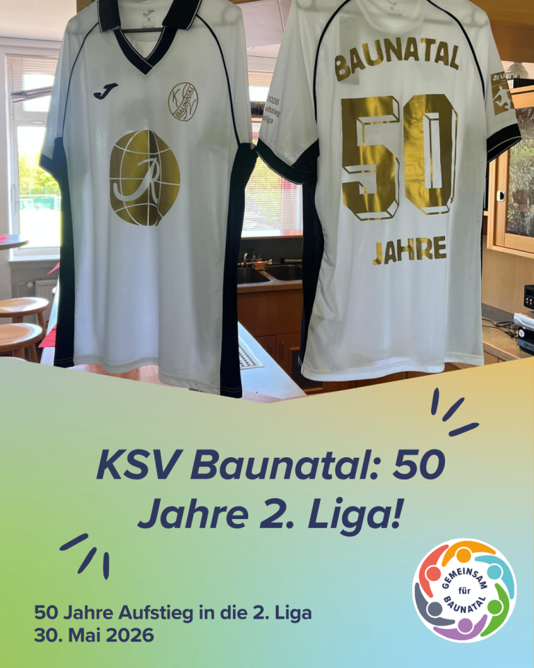 GEMEINSAM für BAUNATAL - 50 Jahre KSV Baunatal – Jubiläum des Aufstiegs in die 2. Bundesliga - 1 GEMEINSAM für BAUNATAL - 50 Jahre KSV Baunatal – Jubiläum des Aufstiegs in die 2. Bundesliga - 1