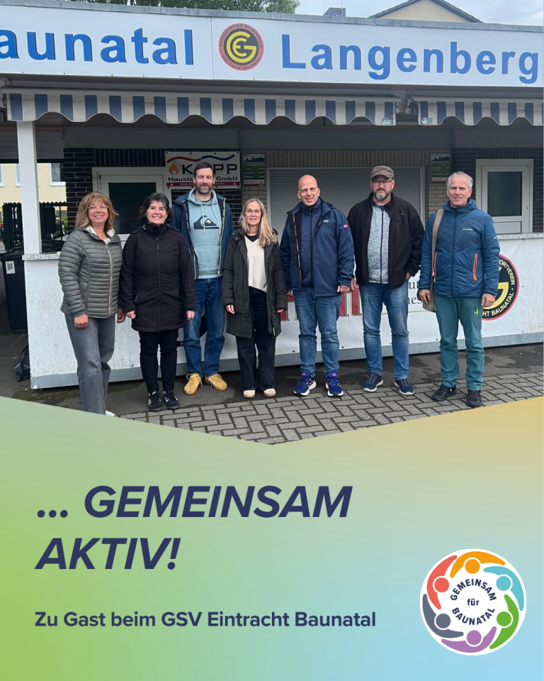 GEMEINSAM für BAUNATAL - Austausch mit der Vereinsführung des KSV Baunatal am 04. Mai 2026 GEMEINSAM für BAUNATAL - Austausch mit der Vereinsführung des KSV Baunatal am 04. Mai 2026