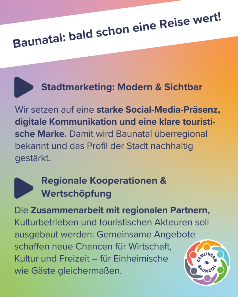 GEMEINSAM für BAUNATAL - Tourismus gezielt ausbauen 3