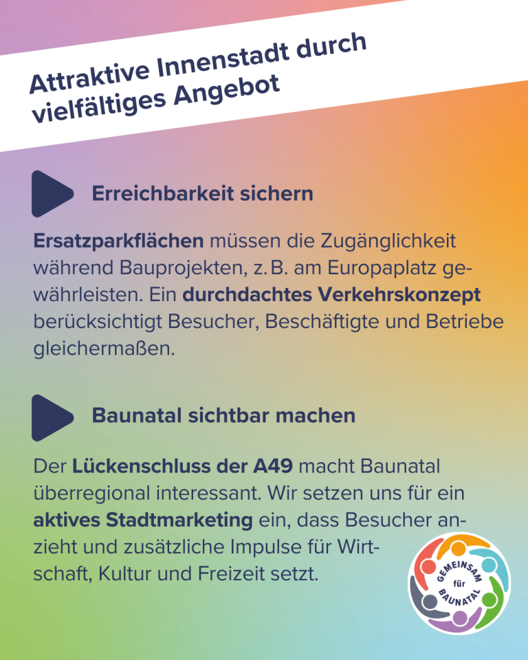 GEMEINSAM für BAUNATAL - Eine starke und lebendige Innenstadt für Baunatal gestalten 3
