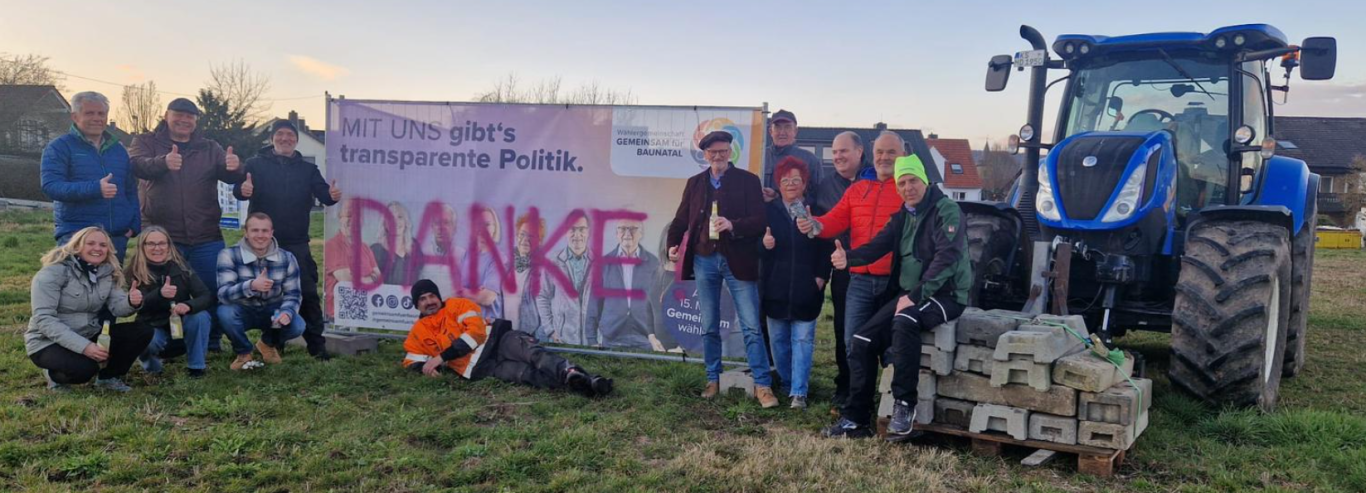 GEMEINSAM für BAUNATAL sagt DANKE für Ihr Vertrauen bei der Kommunalwahl in Baunatal