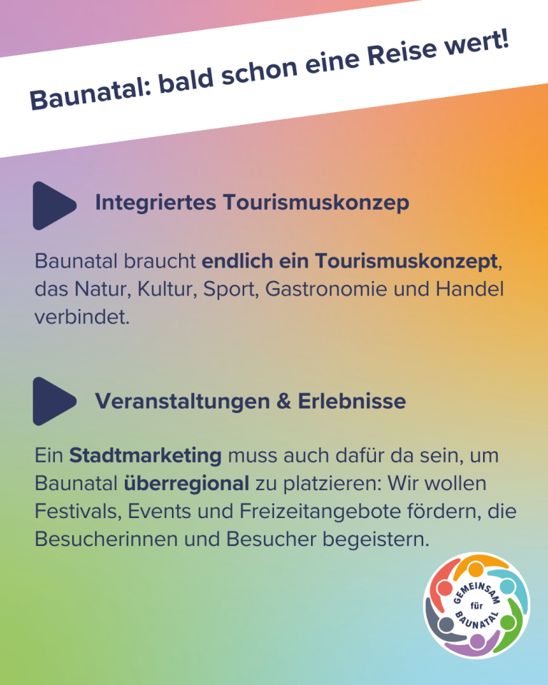 GEMEINSAM für BAUNATAL - Tourismus gezielt ausbauen 2