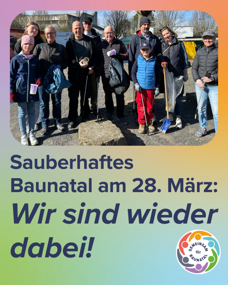 GEMEINSAM für BAUNATAL - Sauberhaftes Baunatal am 28. März