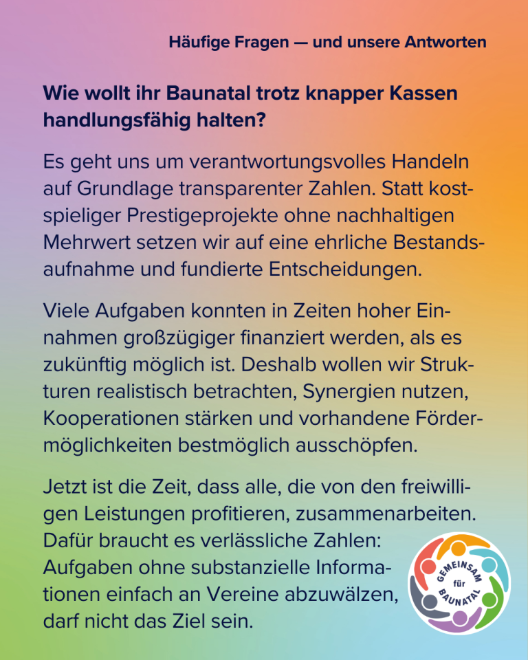 GEMEINSAM für BAUNATAL - Dialogstände - Fragen & Antworten Teil 3 - 3