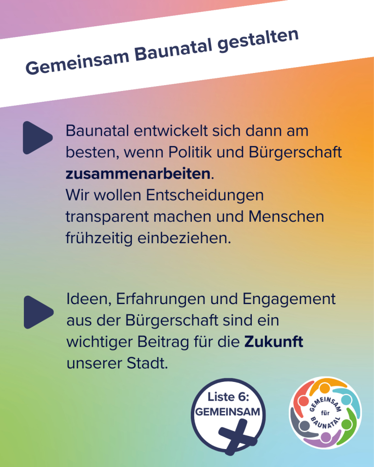 GEMEINSAM für BAUNATAL - Gemeinsam Baunatal gestalten 2