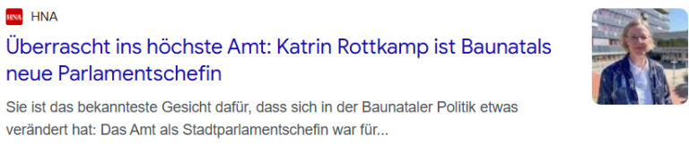 GEMEINSAM für BAUNATAL: HNA 18.05.26 Überrascht ins höchste Amt: Katrin Rottkamp ist Baunatals neue Parlamentschefin GEMEINSAM für BAUNATAL: HNA 18.05.26 Überrascht ins höchste Amt: Katrin Rottkamp ist Baunatals neue Parlamentschefin